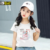 Strawberry Splash Bubble Milk Graphics White Kids T-Shirt